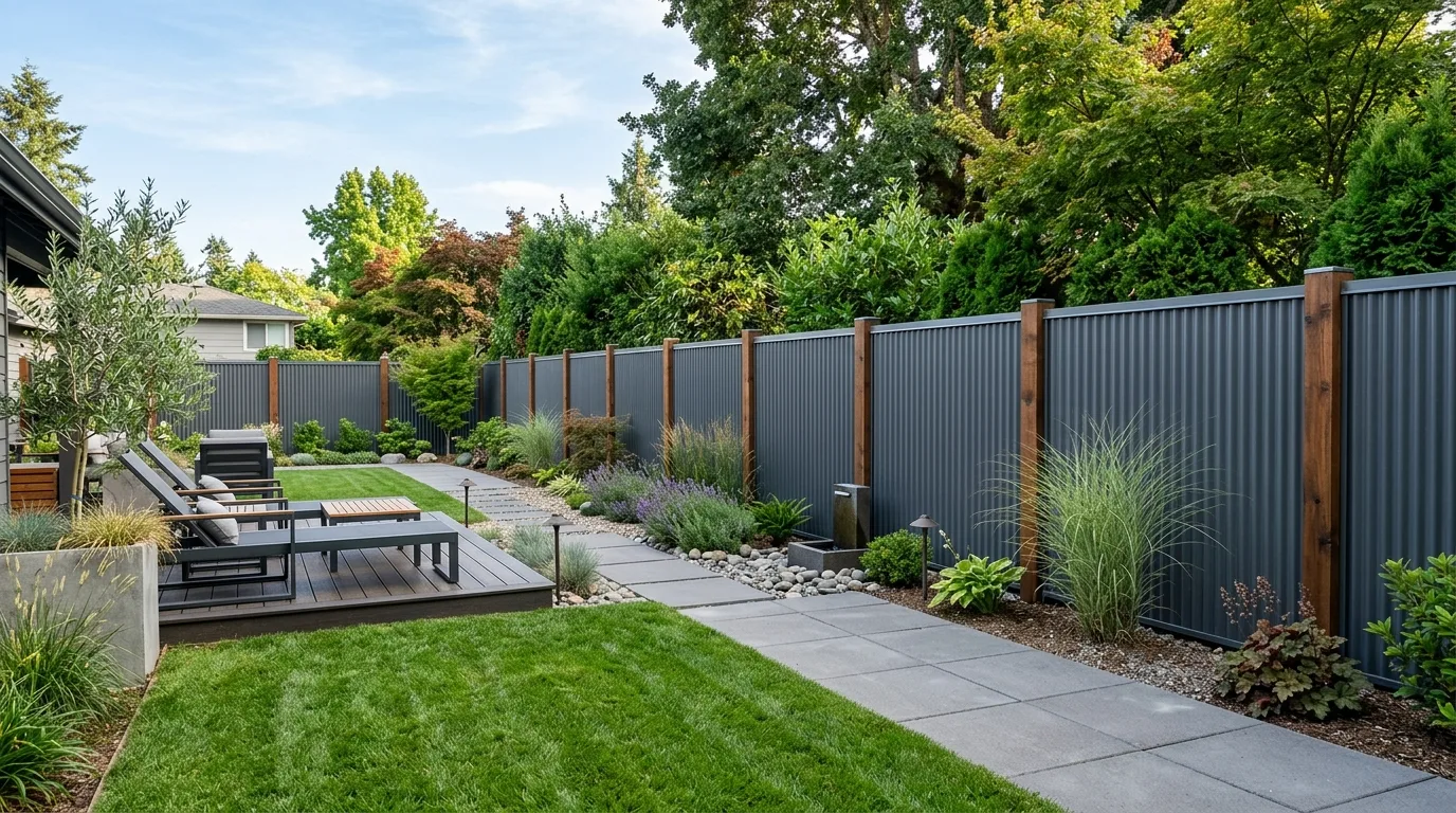 11 Sheet Metal Fence Ideas for a Unique Style